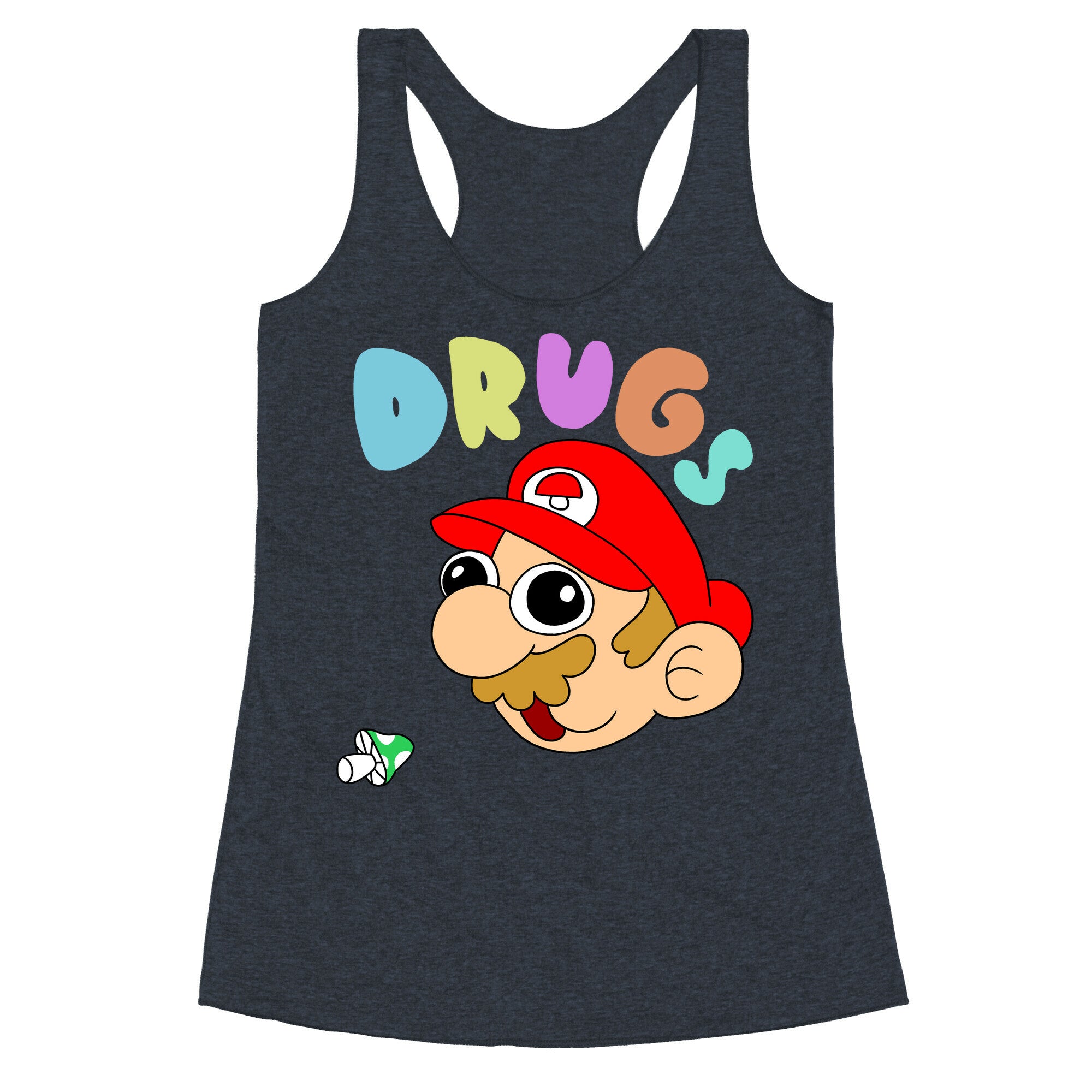 Mario On Drugs Racerback Tank